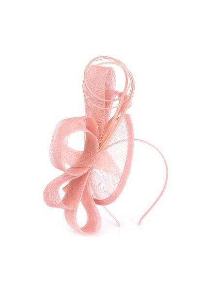 Fascinátor v růžové barvě