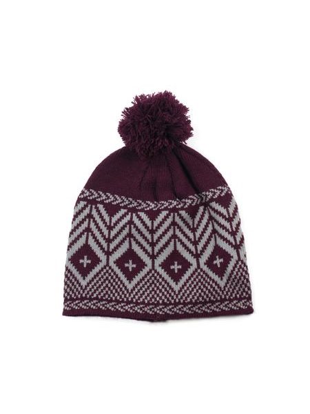 Cik cak unisex čepice vínová