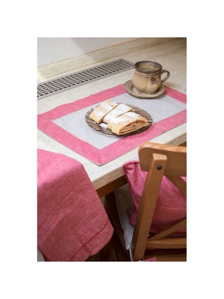 Utěrka, 2 ks, 50 x 70 cm, béžová a červená