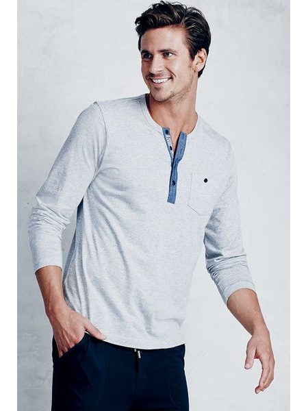 Pánské triko s dlouhým rukávem JOCKEY Max tmavě modré