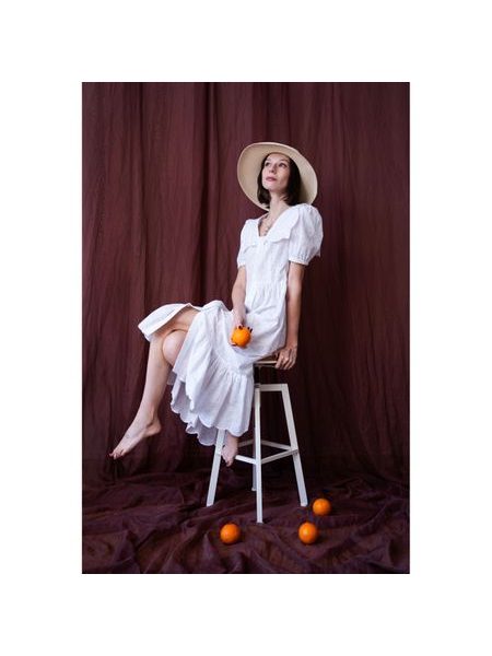 Slušivý klobouk se širokým lemem