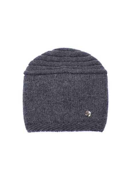 Čepice Elegant circle tmavošedá