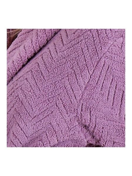 Dámský dlouhý župan se šálovým límcem ATHENA lila