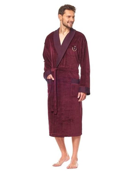 Pánský župan Royal vínový