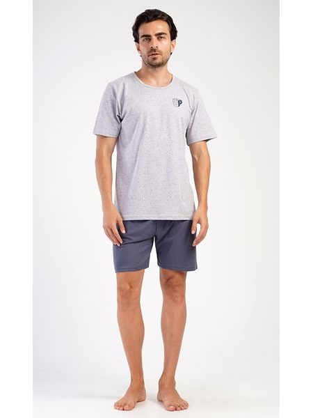 Pánské pyžamo šortky Pedro - šedá