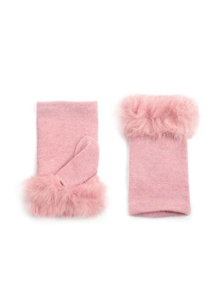 Rukavice s kožešinkou hnědé