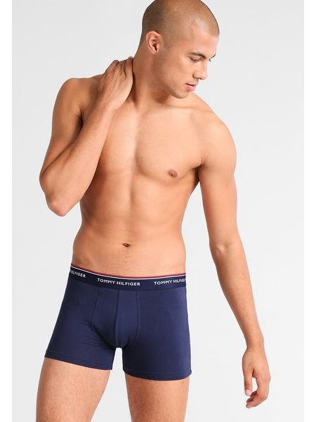 Pánské boxerky TOMMY HILFIGER Premium Essentials 3pack navy/červená/bílá