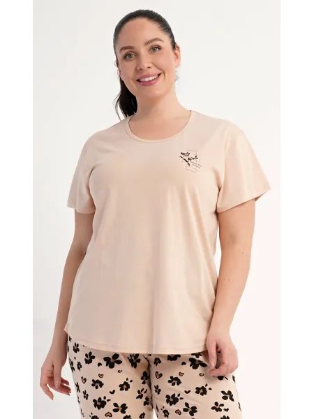 Dámské pyžamo kapri Laura - černá
