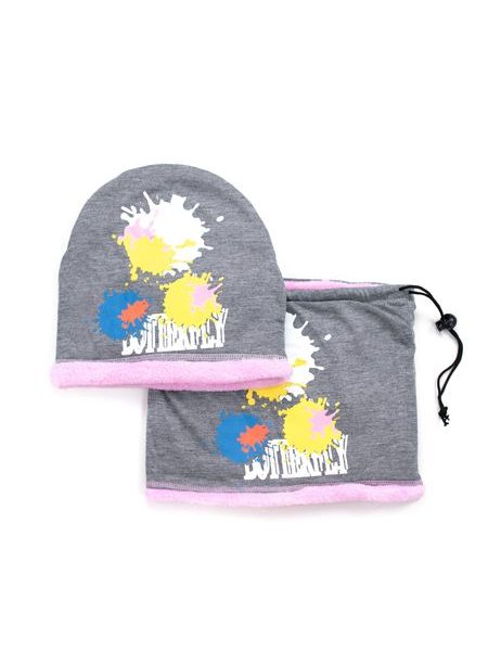 Dětský zimní komplet šedý