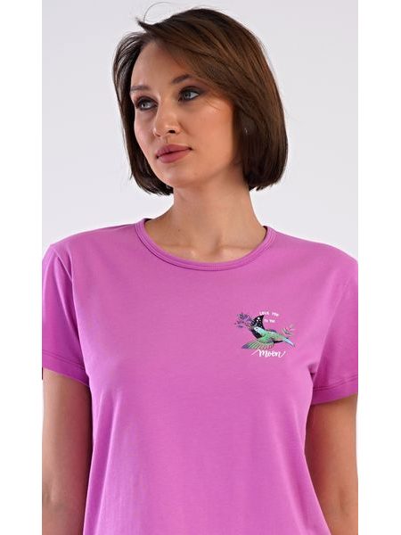 Dámské pyžamo kapri Kolibřík - šeříková