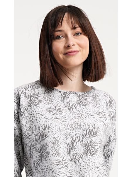 Dámské pyžamo dlouhé Sofia - šedá