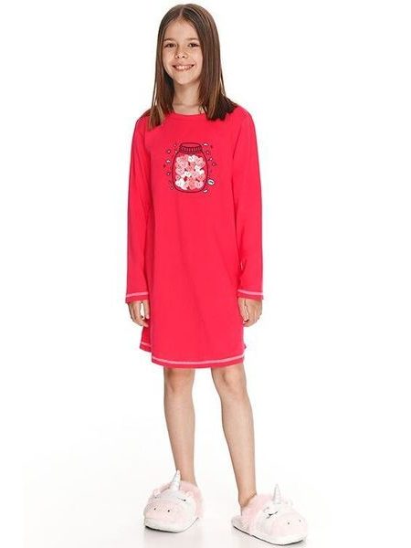 Dívčí noční košile Livia červená