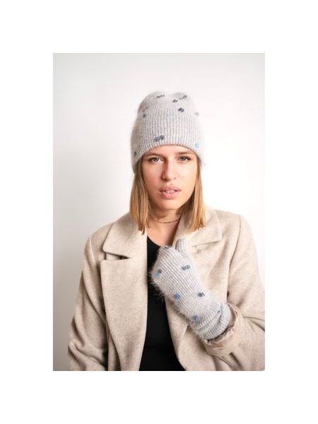 Čepice, rukavice - světlešedá