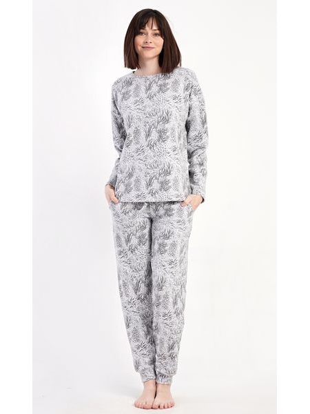 Dámské pyžamo dlouhé Sofia - šedá