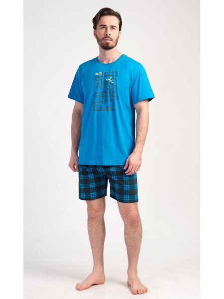 Pánské pyžamo šortky Outdoor - modrá