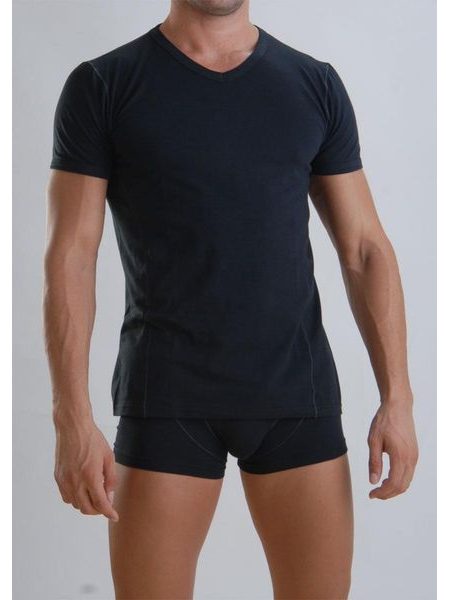 Bambusové tričko s krátkým rukávem GERONIMO 959t3 černé