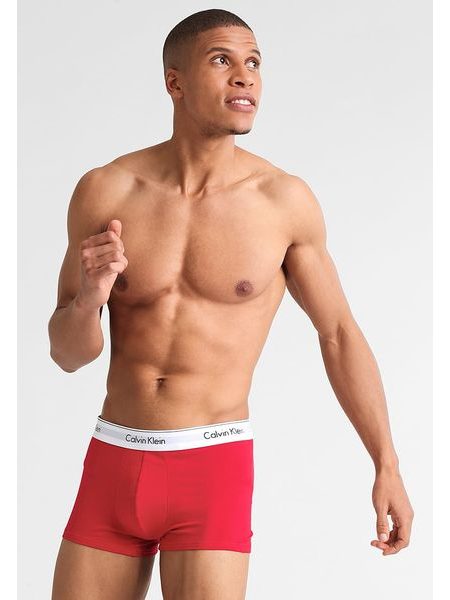 Pánské boxerky CALVIN KLEIN Modern Cotton Stretch 2 pack NB1086A červená/černá