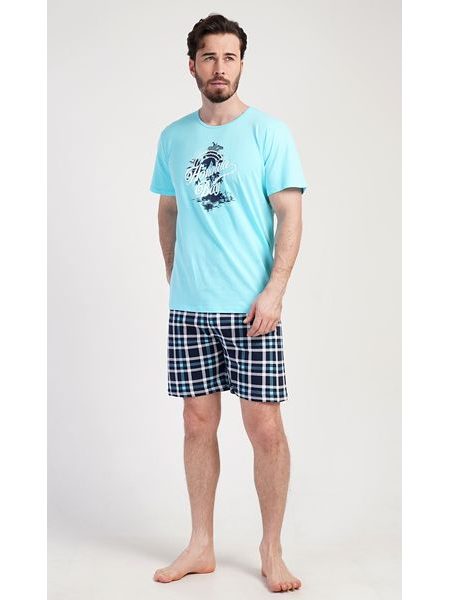 Pánské pyžamo šortky Honolua bay - mátová