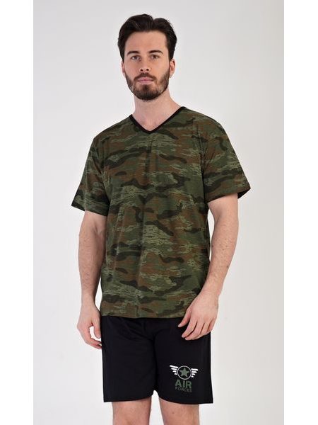 Pánské pyžamo šortky Air forces - khaki