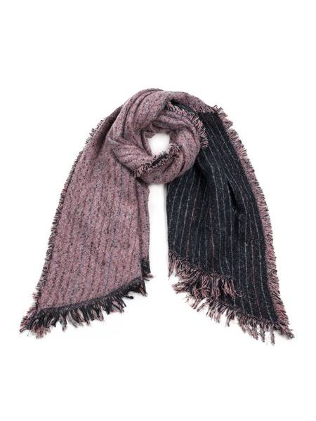 Šál se střapci - fialkový