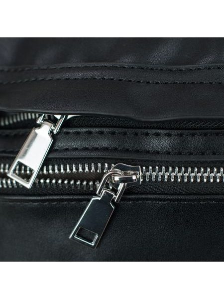 Stylová koženková ledvinka - černá