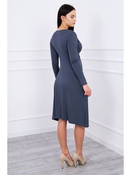 Šaty v barvě grafitu