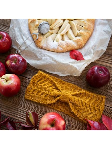 Čelenka s uzlem světlerůžová