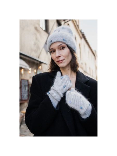 Čepice, rukavice - světlešedá