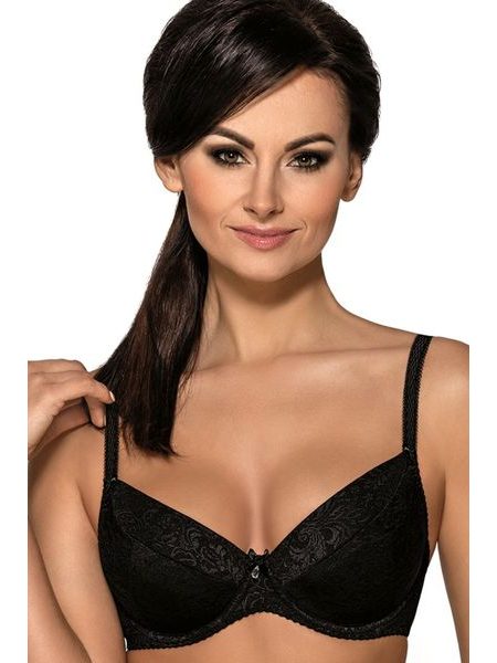 Dámská podprsenka AVA 1742 Jacquard black