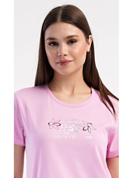 Dámské pyžamo kapri Mia - světle růžová