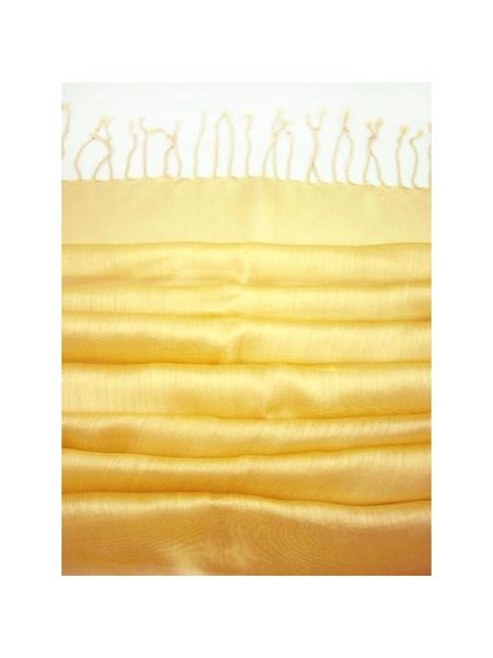 Elegantní prodyšný šál - žlutý