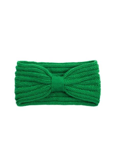 Podzimní pletená čelenka tmavě modrá