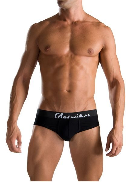 Pánské bavlněné slipy GERONIMO 1051s2 černé