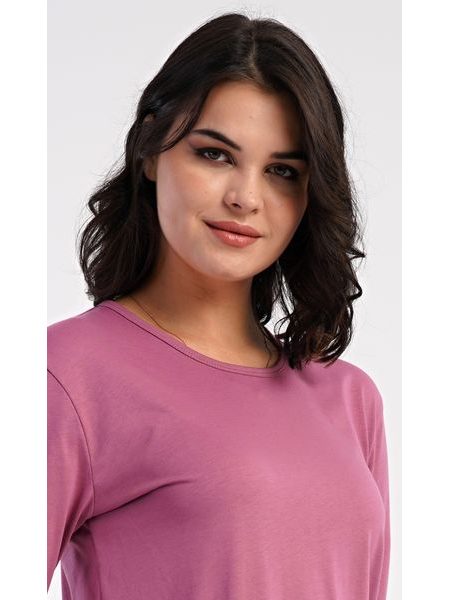 Dámské pyžamo dlouhé Dominica - šeříková