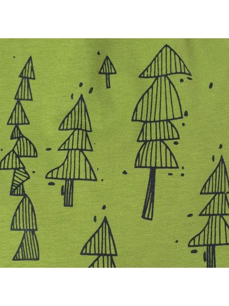 Dětská čepice se stromky růžová