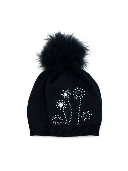 Módní čepice černá