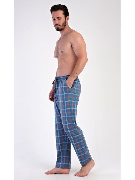 Pánské pyžamové kalhoty Aleš - modrošedá