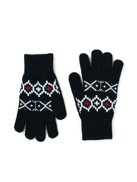 Sada čepice a rukavice - černá