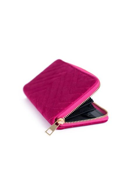 Žlutá semišová peněženka