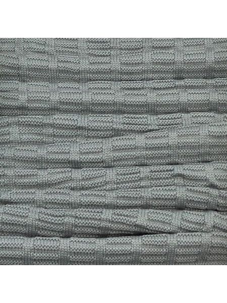 Zimní pletená šála - šedá