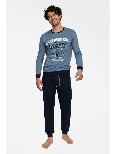 Pánské pyžamo Burn tigers modré