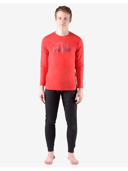 GINA dětské pyžamo dlouhé chlapecké 69003P - červená černá