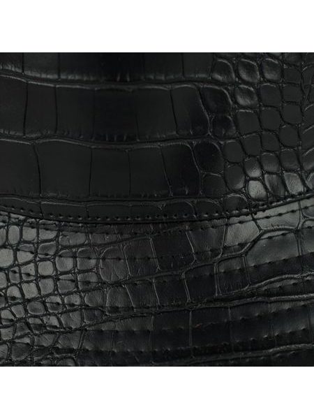 Stylový koženkový klobouk - černý