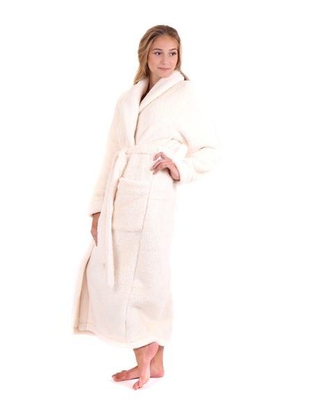 Dámský dlouhý hřejivý župan ALTA krémová