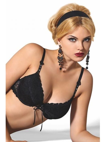Podprsenka push-up ROZA Damaris černá