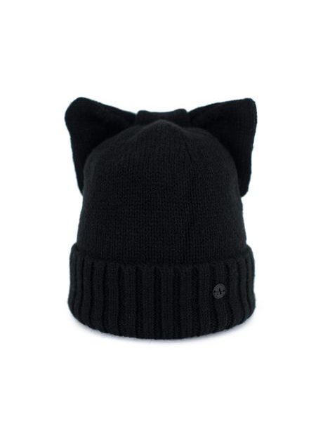 Čepice s kočičíma ušima černá