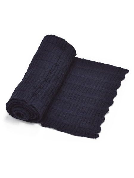 Dámský dlouhý teplý šál na zimu černý