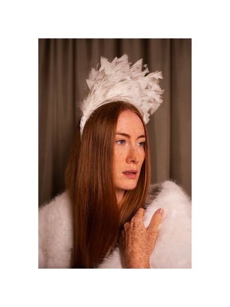 Fascinátor záhad - bílý