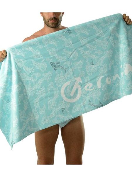 Plážová osuška GERONIMO 1609 tyrkysová 70x140