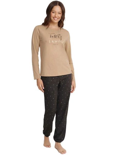 Dámské pyžamo 40936 Glam beige
